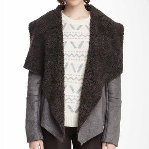 Bb Dakota “Gillian Faux Suede Shearling Jacket”